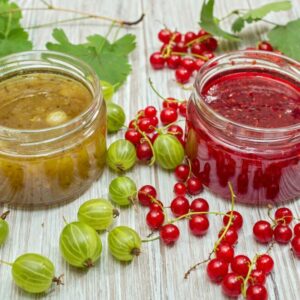 Angreštový a rybízový džem