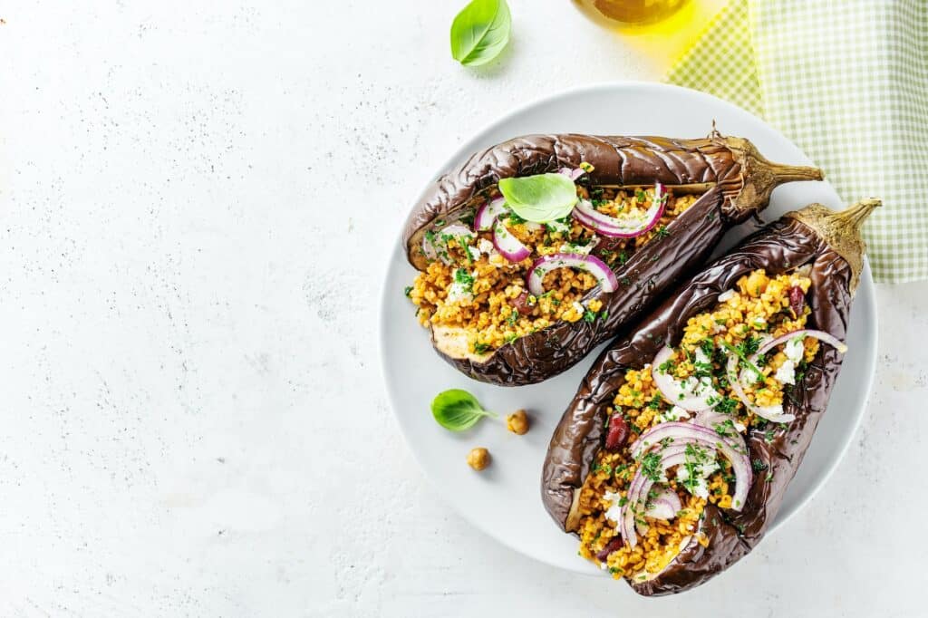 Baklažán pečený s fetou