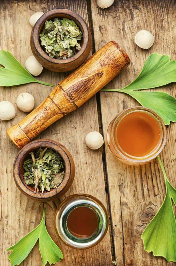 Ginkgo biloba účinky - sušená ginkgo biloba