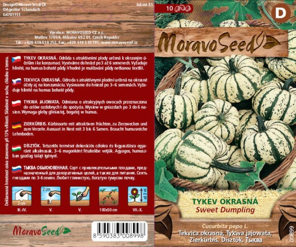 Cucurbita pepo/Tykev okrasná kul./ Sweet Dumpling semena