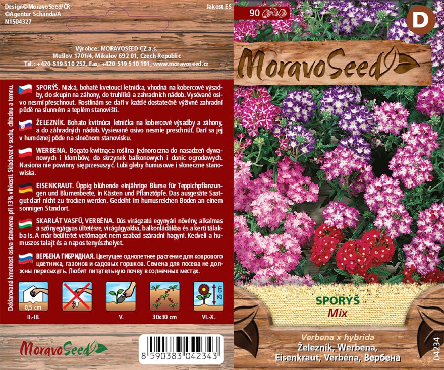 Sporýš zkřížený - Verbena x hybrida - směs semena