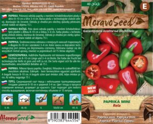 Paprika k rychlení i pole - Capsicum annuum - baby - RELA