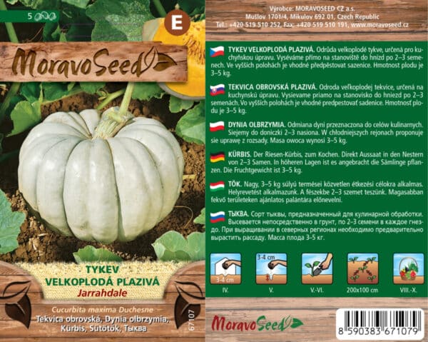 Tykev velkoplodá plazivá JARRAHDALE semena