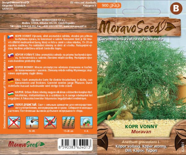 Kopr MORAVAN semena