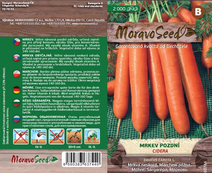 Mrkev pozdní CIDERA semena