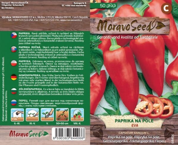 Paprika raná EVA semena
