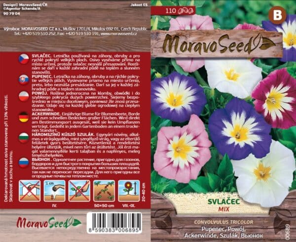 Convolvulus tricolor/Svlačec/nízký směs semena