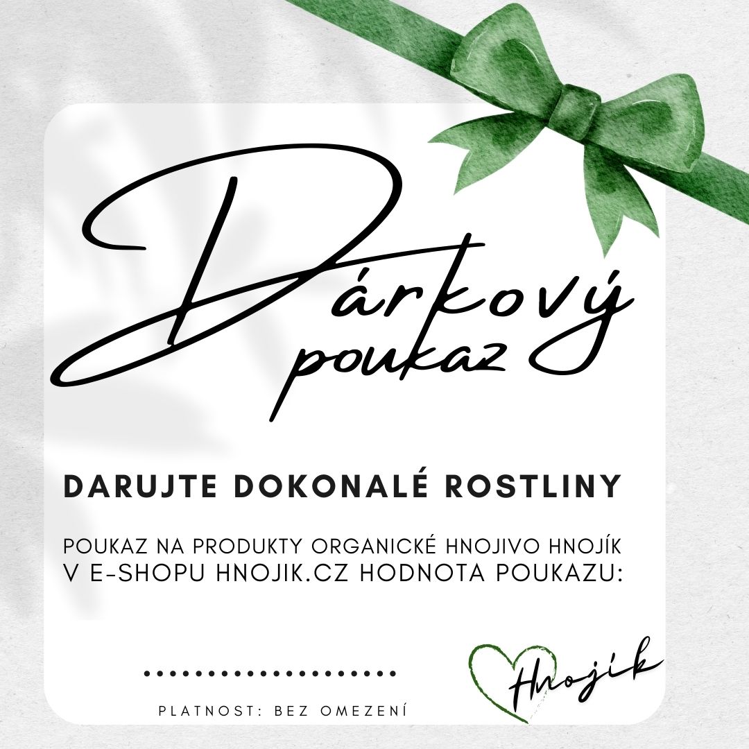 Dárkový poukaz na nákup zahradnických produktů
