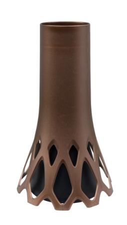 Hřbitovní váza ROSETA se zátěží 1,3 l bronz