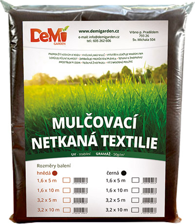 Netkaná textilie JUTA - hnědá 3,2x5m 50g/m2