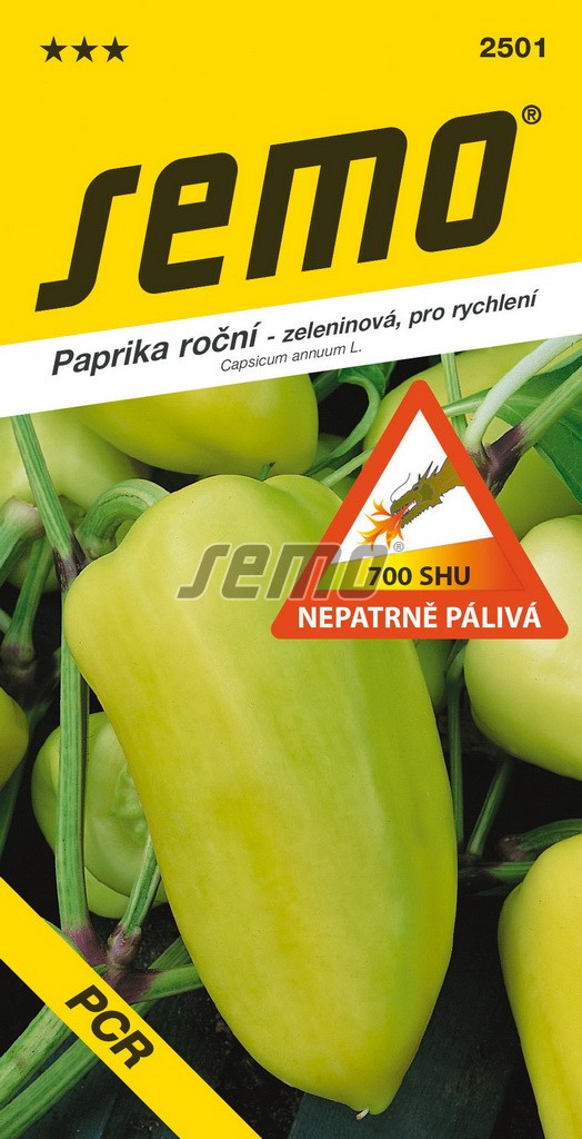 Paprika pálivá PCR - k rychlení , pole