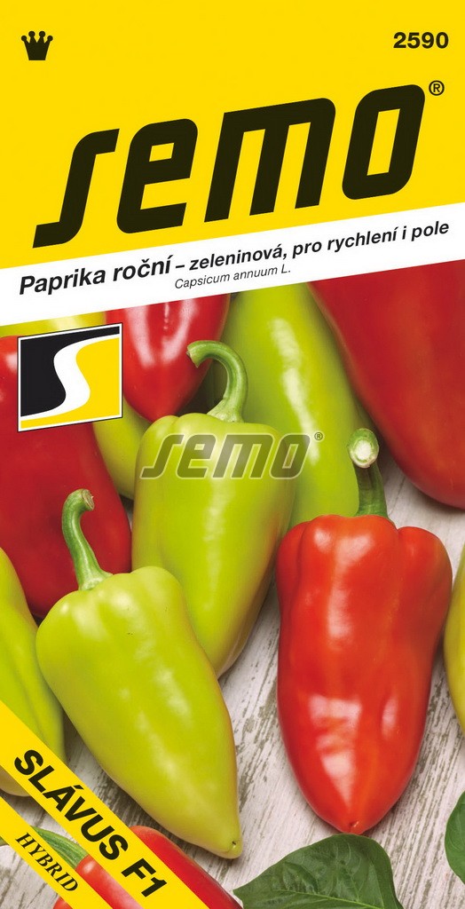 Paprika roční Slávus F1 ranná, zelený jehlanec
