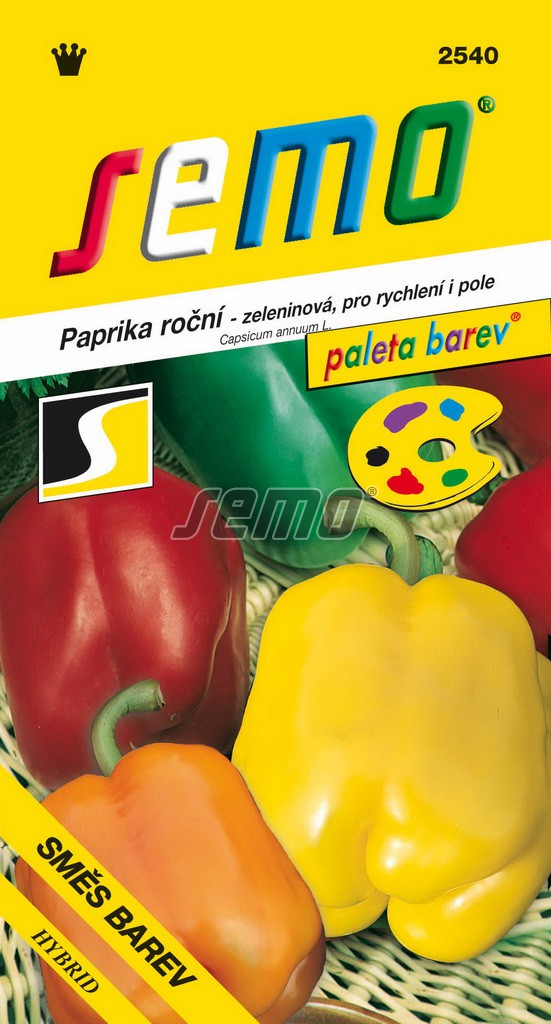 Paprika roční Směs barev zeleninová F1