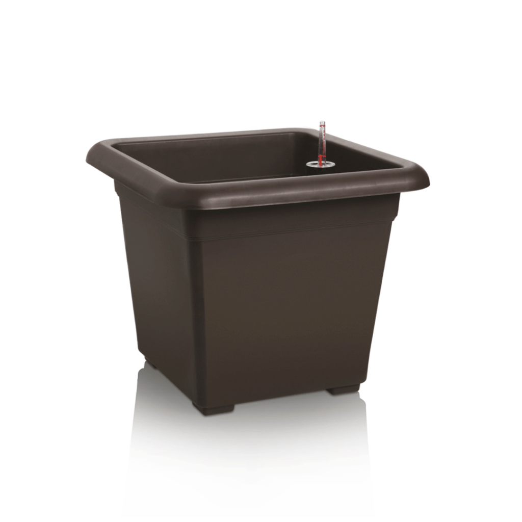 Květináč samozavlažovací QUATTRO AQUA PRO 30×30 hnědá