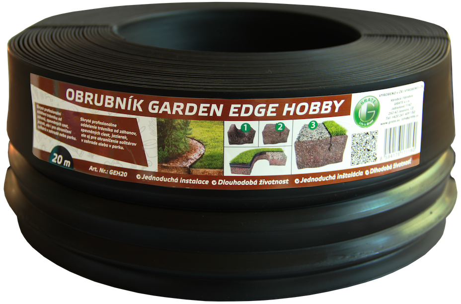 Obrubník neviditelný GARDEN EDGE Hobby 20 m černý