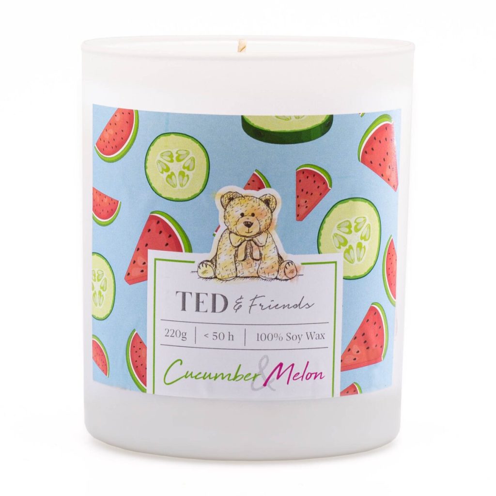 Sójová svíčka Cucumber & Melon - 220g