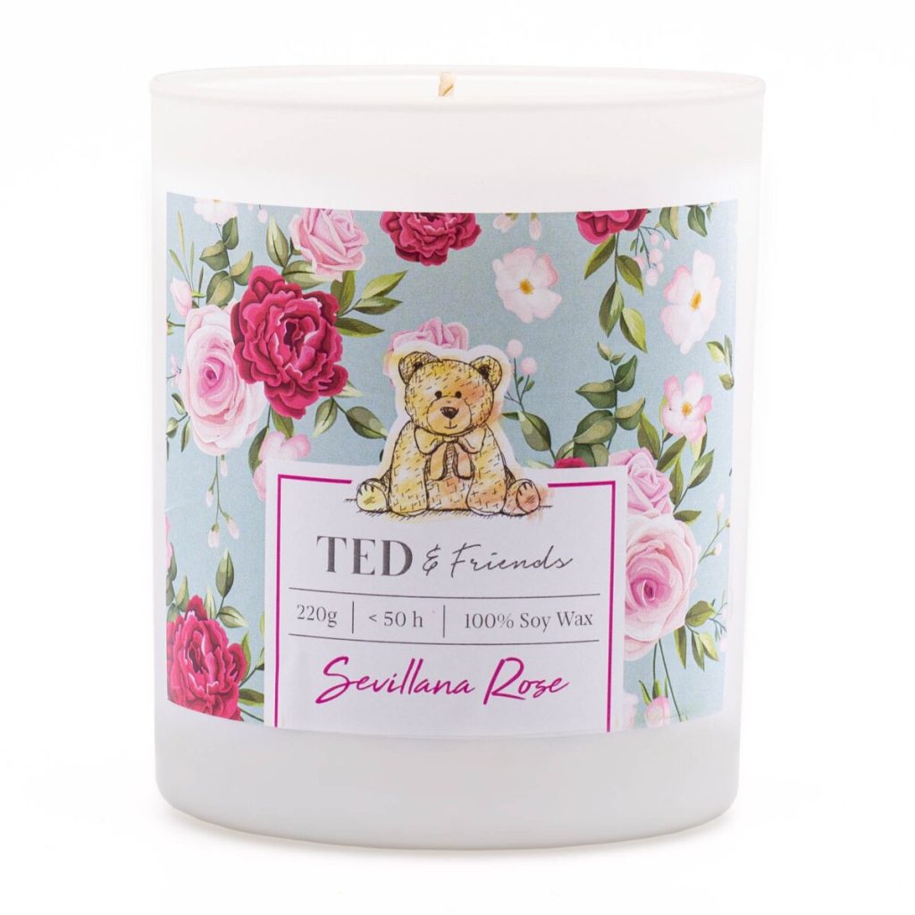 Sójová svíčka Sevillana Rose - 220g