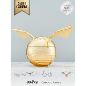 Vonná svíčka Harry Potter Snitch, Zlatonka, s náhrdelníkem - stříbro 925/1000