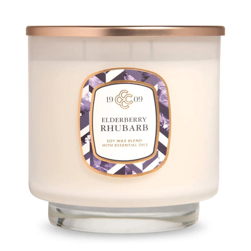 Sójová svíčka Elderflower & Rhubarb - 566g