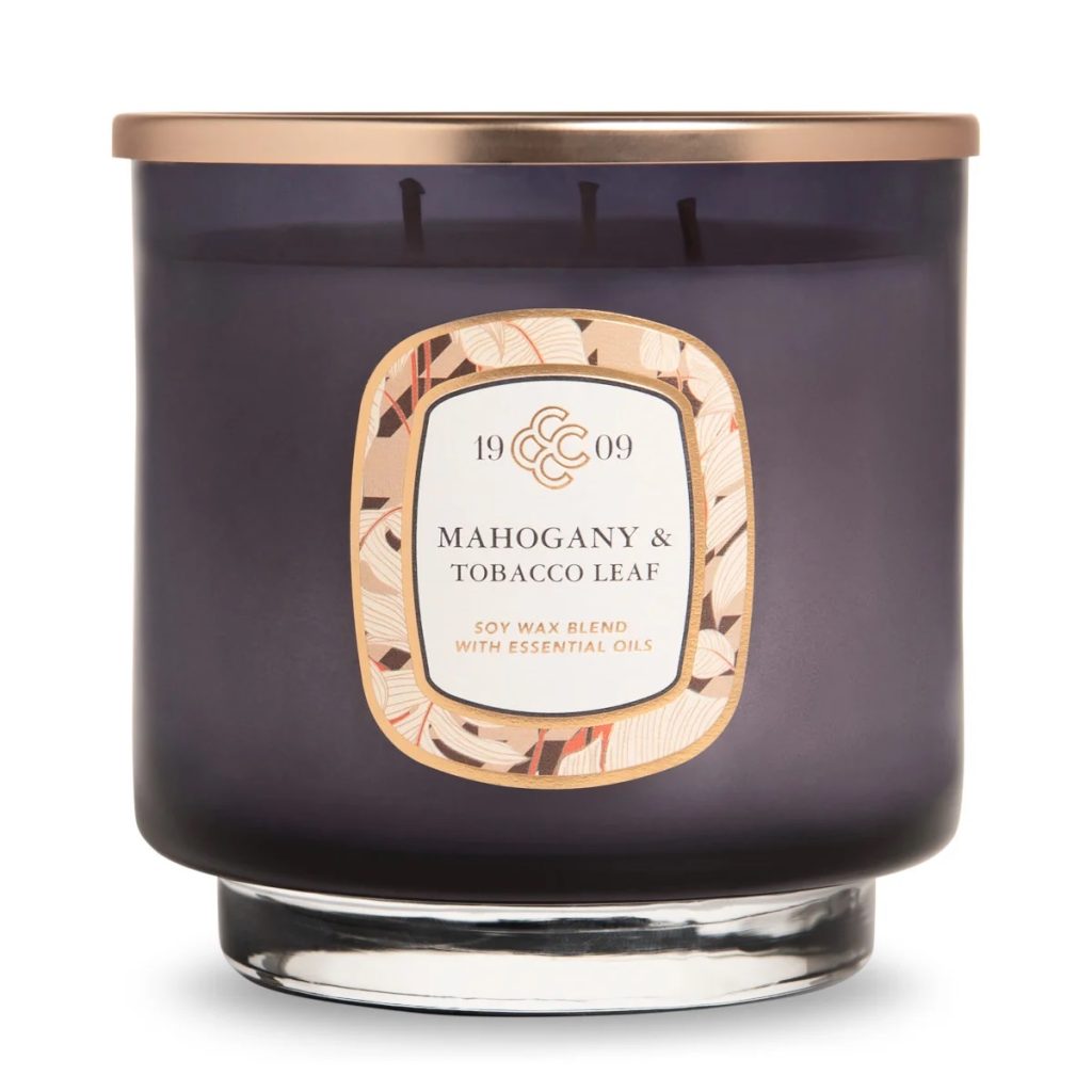 Sójová svíčka Mahogany & Tobacco Leaves - 566g