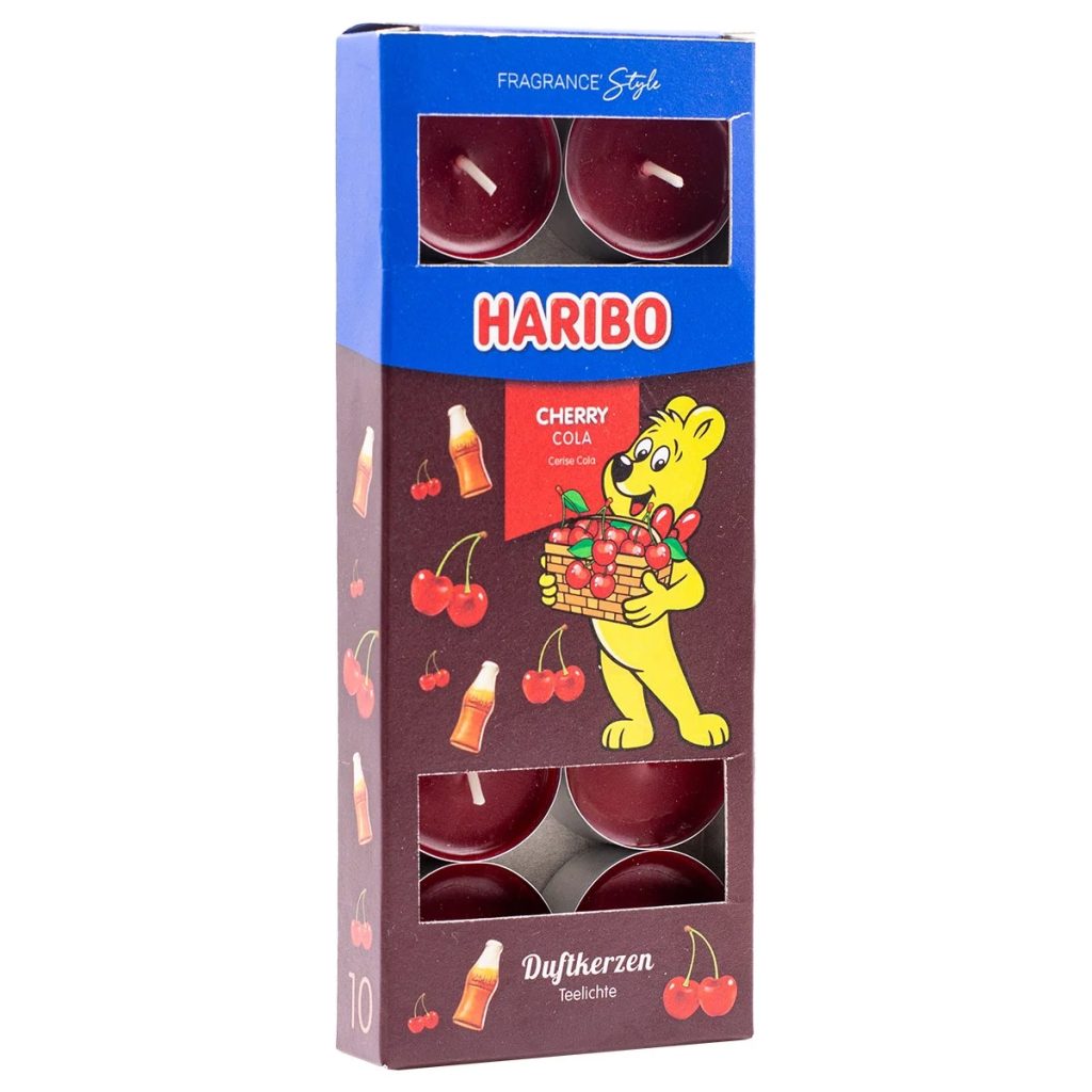 Haribo Cherry Cola čajové svíčky - 10 kusů