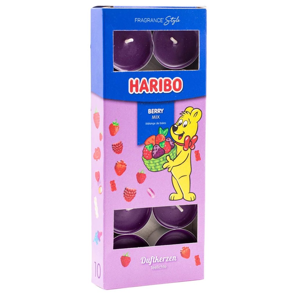 Haribo Berry Mix čajové svíčky - 10 kusů