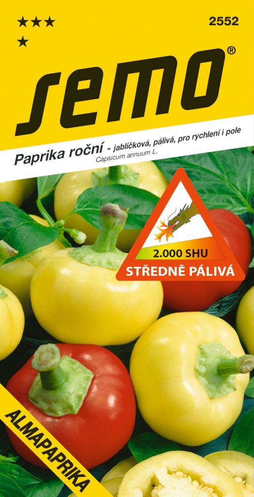 Paprika pálivá ILIKA - k rychlení i na pole , jablíčková, středně pálivá, SHU 2 000