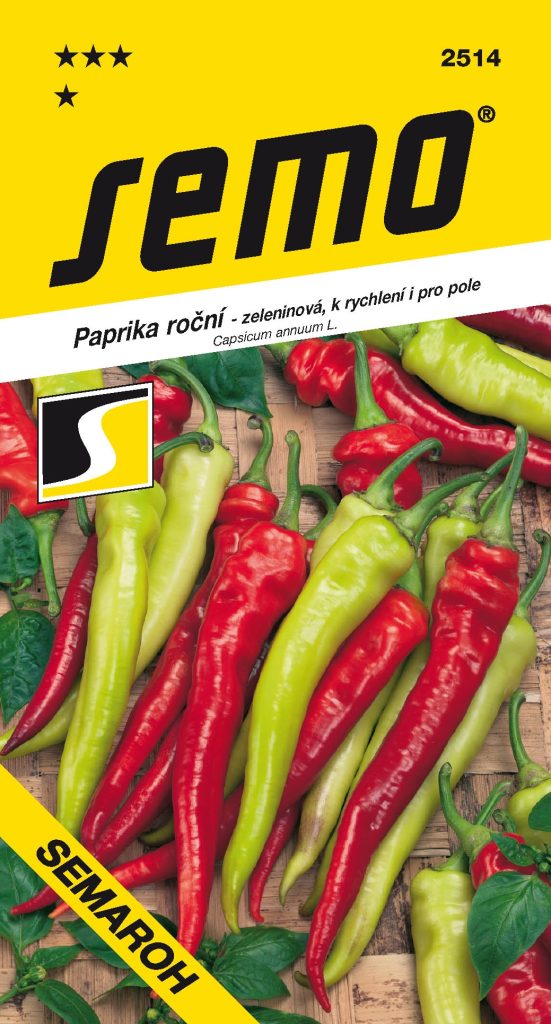Paprika sladká SEMAROH - raný tenky beraní roh