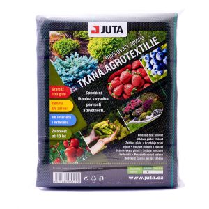 Tkaná textilie JUTA - černá 1x5 m 100g/m2