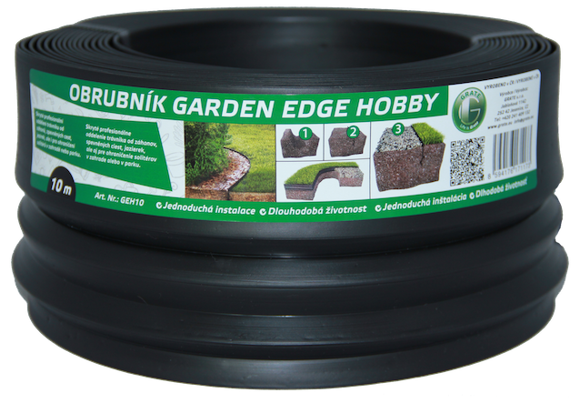 Obrubník neviditelný GARDEN EDGE Hobby 10 m černý