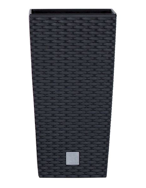 Květináč RATO SQUARE s vkladem 32,5 cm - barva: antracit