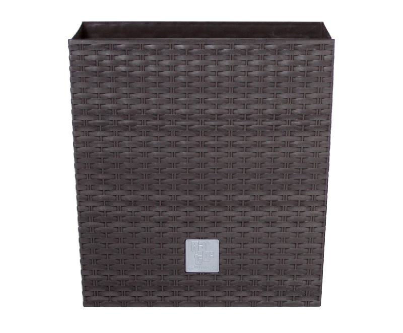 Květináč RATO LOW s vkladem 26,2 cm - barva: umbra