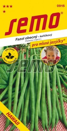 Fazol obecný keříčkový HAWAII - na čerstvé lusky, extra jemná