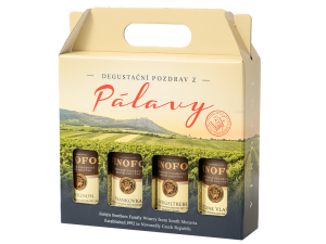Dárkový set Pozdrav z Pálavy 4x0,187 lt