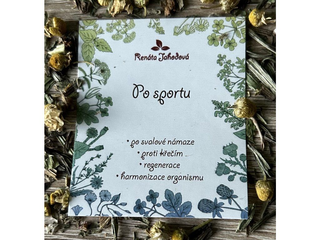 Po sportu – bylinný čaj na regeneraci – 100 g