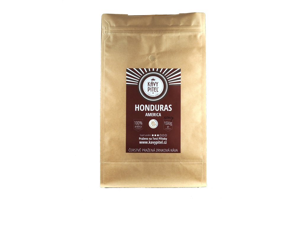Honduras Kávy pitel - výběrová zrnková káva (3000g)