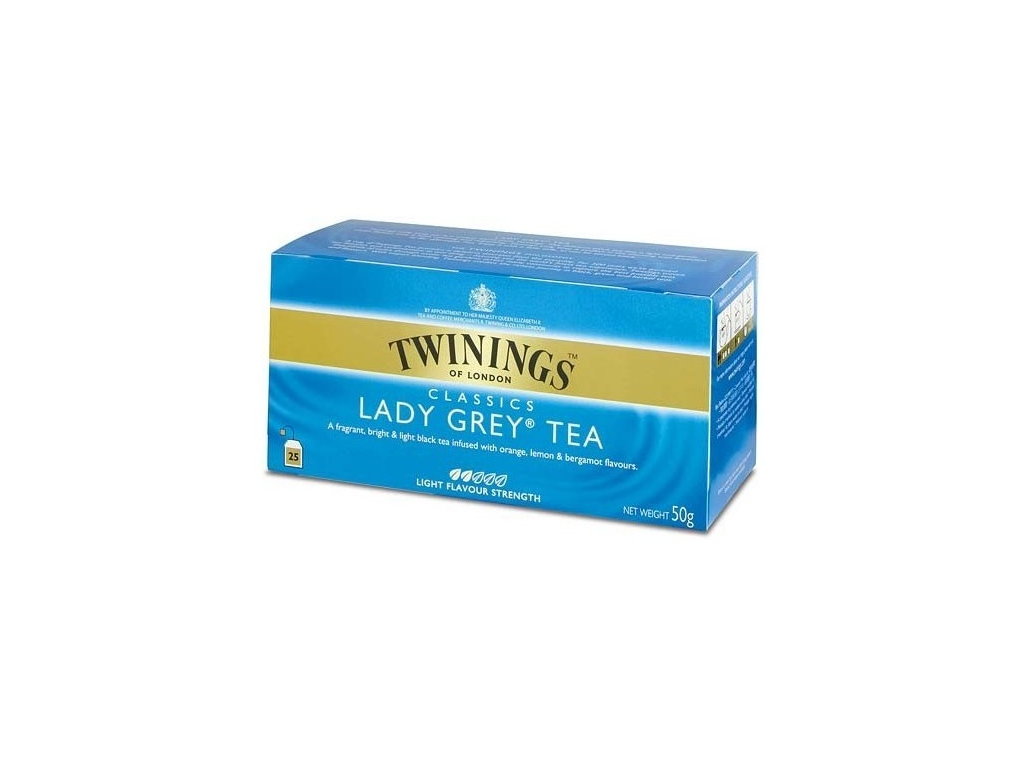 Twinings Lady Grey Tea 25 x 2g porcovaný