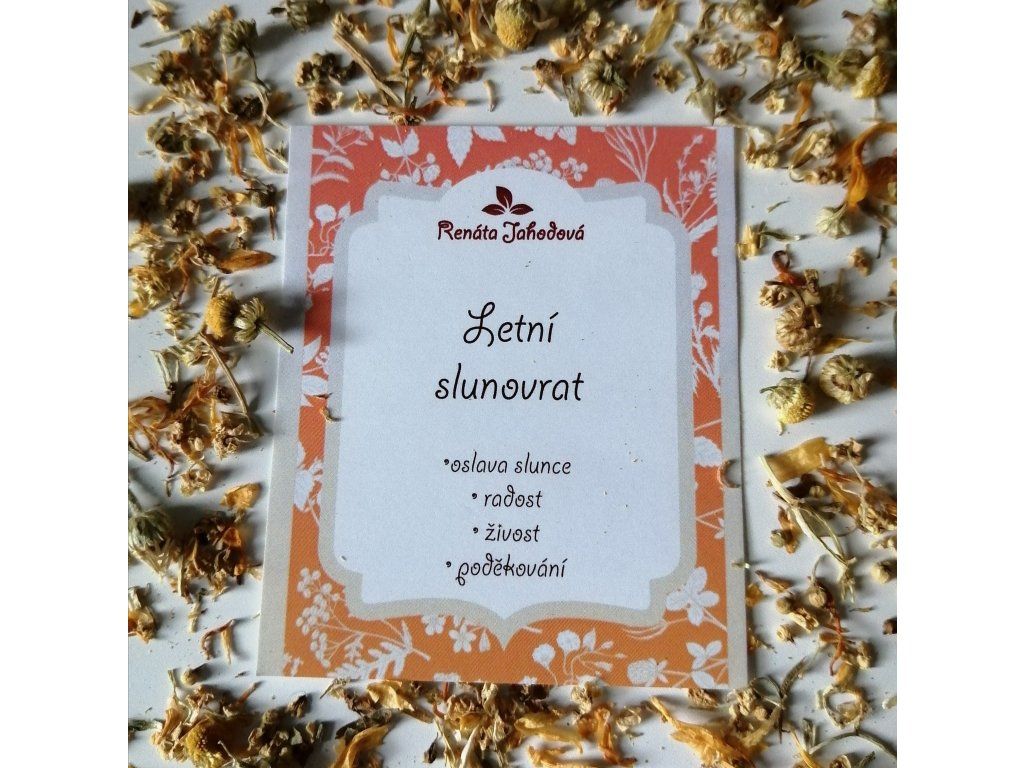 Letní slunovrat – bylinný čaj z měsíčku, bezu a heřmánku
