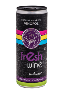 Muškát moravský FRESH WINE plechovka 2024