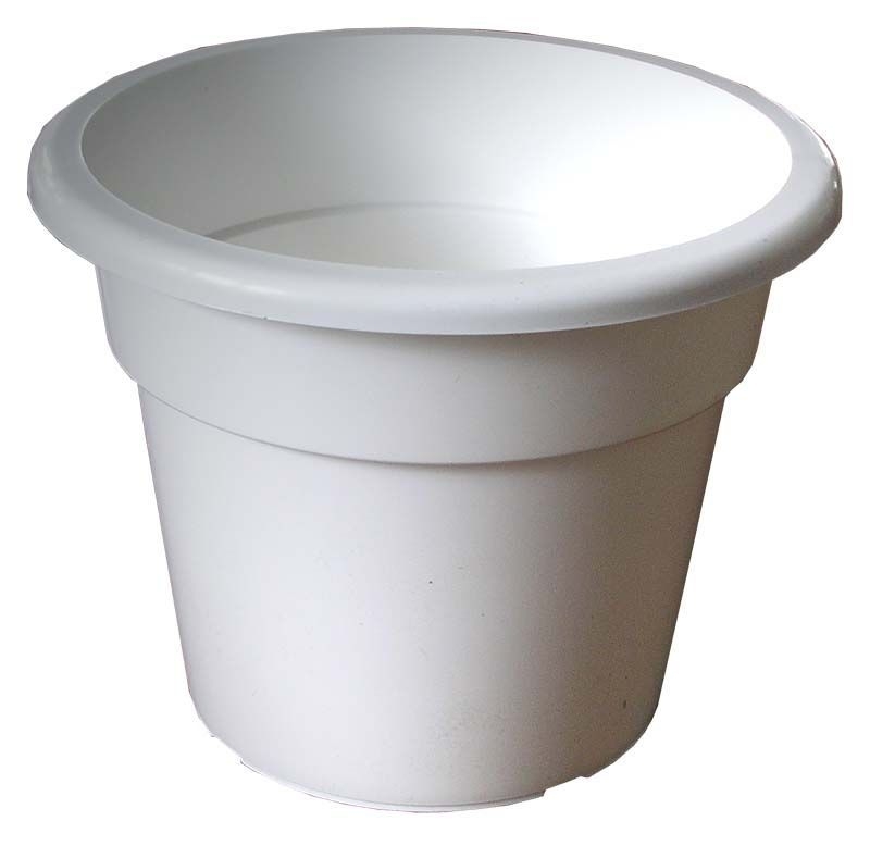 Bílý květináč 12cm