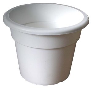 Bílý květináč 16cm