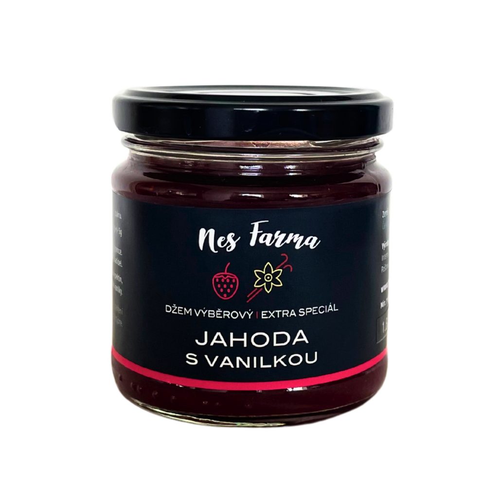Výběrový džem JAHODA S VANILKOU