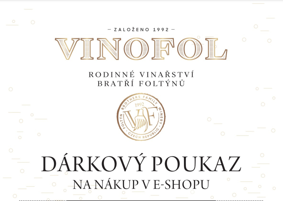 Dárkový poukaz VINOFOL 2000 Kč