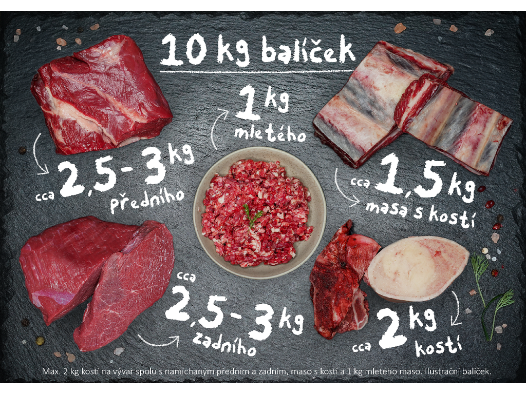 10 Kg balíček - jalovice (volek)