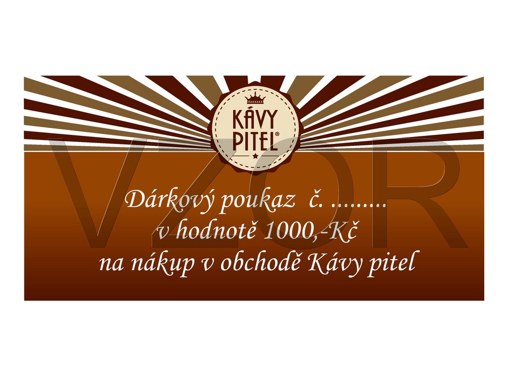 Dárkový poukaz 1000Kč