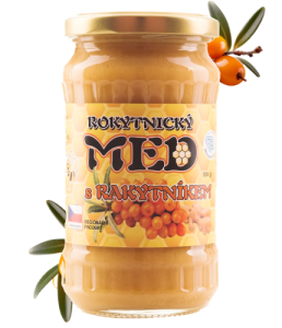 Rokytnický med s rakytníkem a zázvorem 500 g
