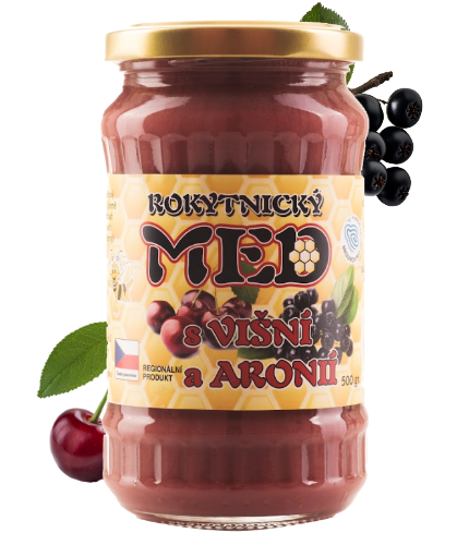 Rokytnický med s višní a aronií 500 g