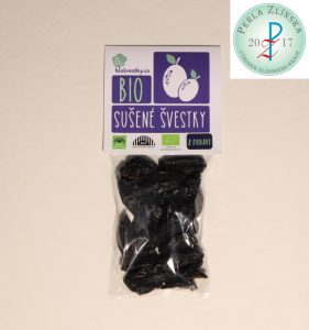 Bio sušené švestky 90g nesířené, PERLA ZLÍNSKA 2017