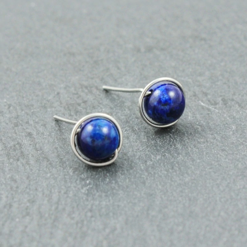 Náušnice lapis lazuli – pecky