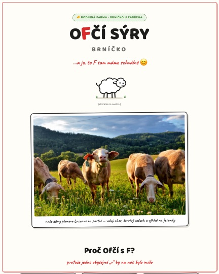 Ofčí sýry Brníčko
